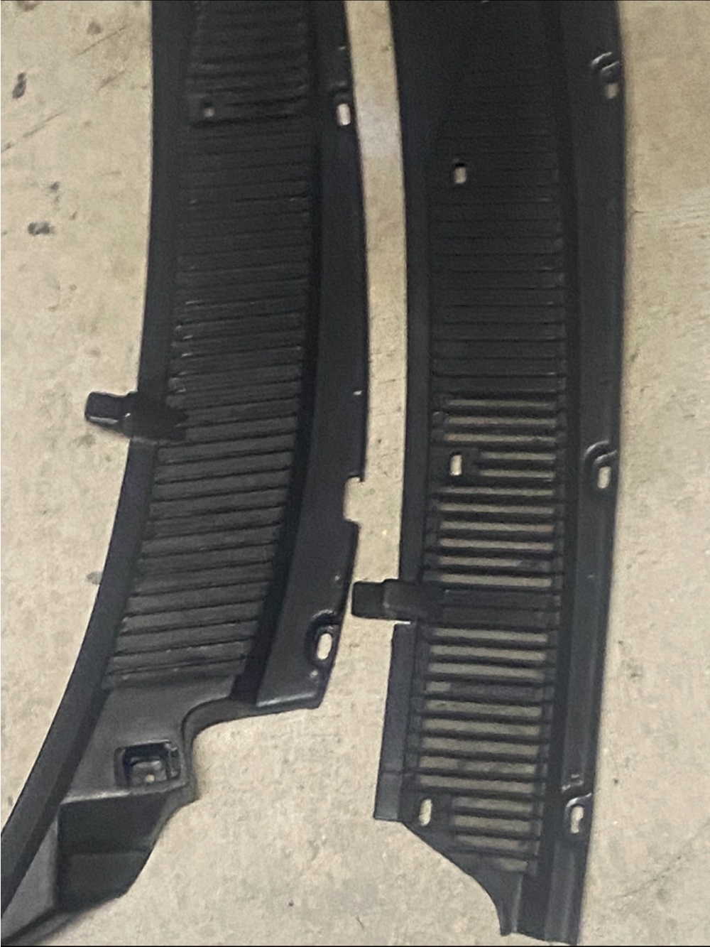 Black Plastic Cowl Grilles - Pairfpr 1994 Chevy Impala SS